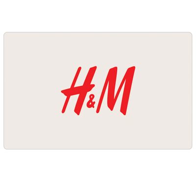 H&M<sup>&reg;</sup> $25 Gift Card - H&M makes new fashion accessible to anyone. Shop for the latest fashion and apparel at prices that work for everyone. You can even shop for home décor! Get inspired with a new wardrobe or try a new look with their exclusive designer collaborations.