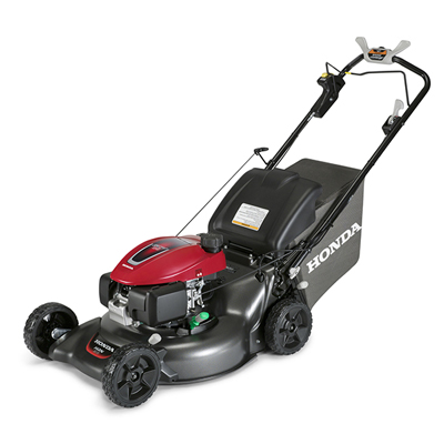 HONDA<sup>&reg;</sup> 21&quot; Smart Drive Lawnmower Package - This mower offers superior cut quality whether you’re mulching or bagging, even in tough mowing conditions. The stacked and offset blade design of the MicroCut Twin Blades System provides smaller clippings for improved mulching and bagging. With Honda Auto Choke, no engine choke is required. Simply start the mower and go! Package includes 1 gallon gas can, gas funnel, gloves, and safety glasses. 