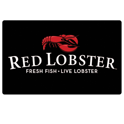 RED LOBSTER<sup>&reg;</sup> $25 Gift Card - Perfect for anyone who loves fresh seafood!  This gift card is worth $25 at any Red Lobster restaurant.
