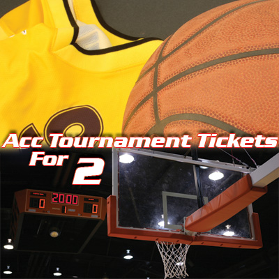 ACC<sup>&reg;</sup> Tournament Tickets - Witness college basketball at its finest!  2 tickets to the ACC Men’s Basketball Tournament.  Tickets subject to availability based on date of request. Airfare not included.